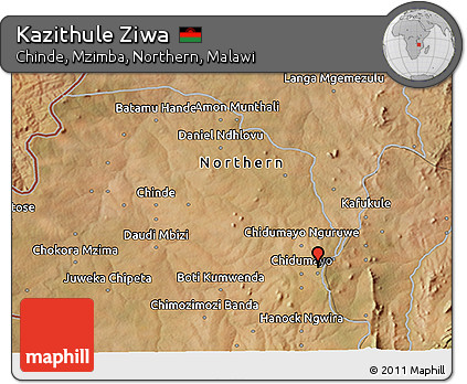 Satellite 3D Map of Kazithule Ziwa