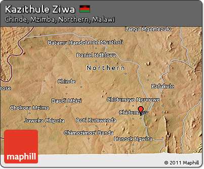 Satellite 3D Map of Kazithule Ziwa