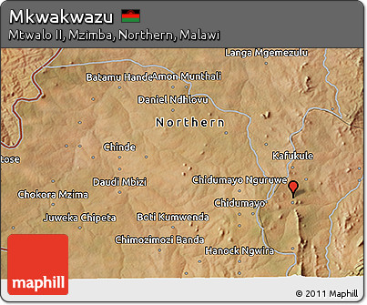 Satellite 3D Map of Mkwakwazu