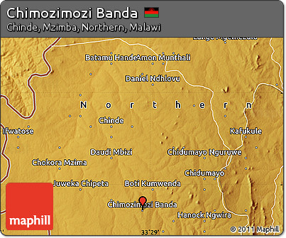 Physical Map of Chimozimozi Banda