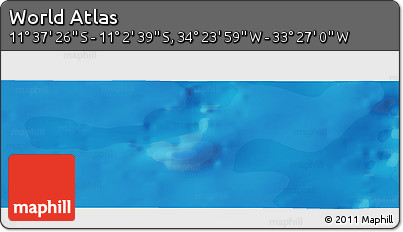 Political Panoramic Map of the Area around 11° 20' 3" S, 33° 55' 29" W