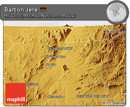Physical 3D Map of Barton Jere