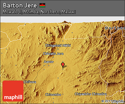 Physical 3D Map of Barton Jere