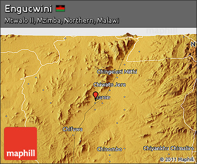 Physical 3D Map of Engucwini