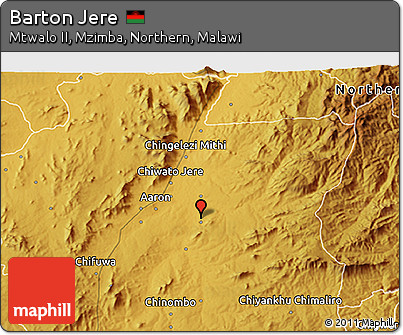 Physical 3D Map of Barton Jere