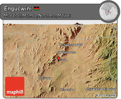 Satellite 3D Map of Engucwini