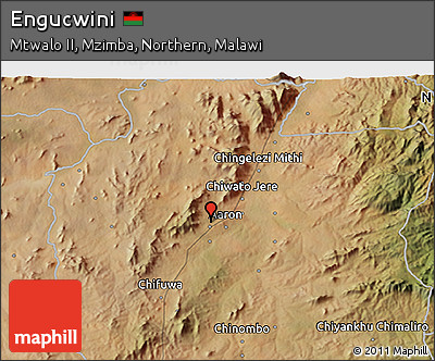 Satellite 3D Map of Engucwini