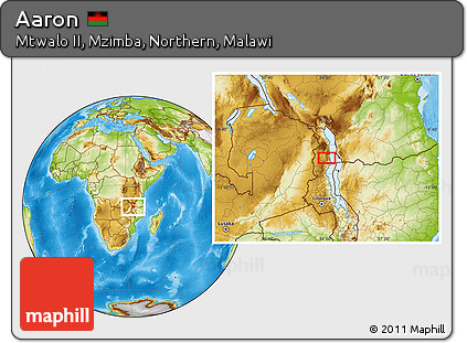 Physical Location Map of Aaron