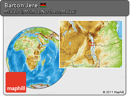Physical Location Map of Barton Jere