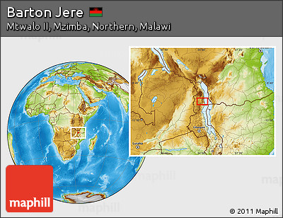 Physical Location Map of Barton Jere