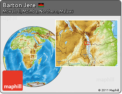 Physical Location Map of Barton Jere