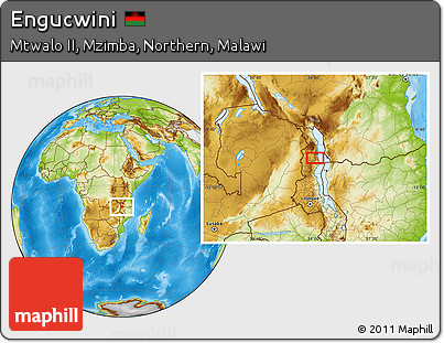 Physical Location Map of Engucwini