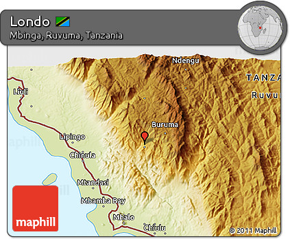 Physical 3D Map of Londo