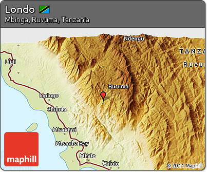 Physical 3D Map of Londo