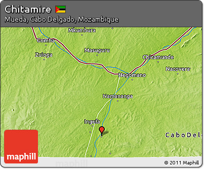 Physical 3D Map of Chitamire