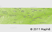 Physical Panoramic Map of the area around 11° 20' 3" S, 38° 19' 30" E