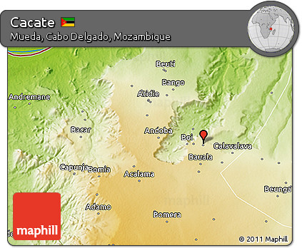 Physical 3D Map of Cacate