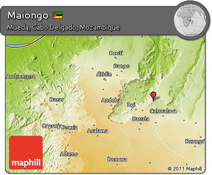 Physical 3D Map of Maiongo