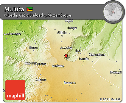 Physical 3D Map of Muluta