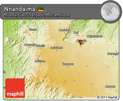 Physical 3D Map of Nhandaima