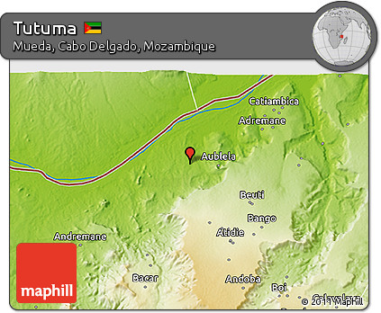 Physical 3D Map of Tutuma