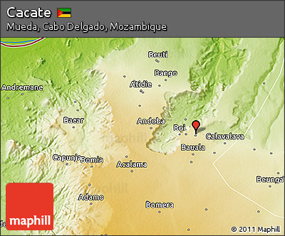 Physical 3D Map of Cacate