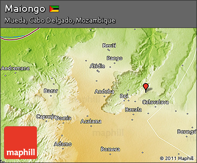 Physical 3D Map of Maiongo