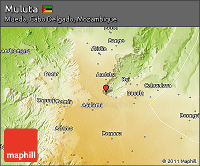 Physical 3D Map of Muluta