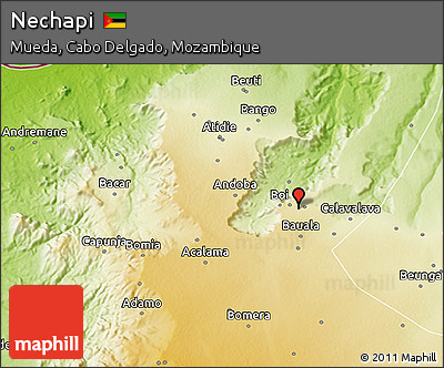 Physical 3D Map of Nechapi
