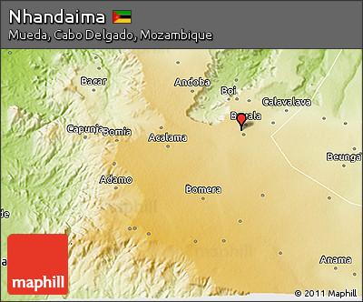 Physical 3D Map of Nhandaima