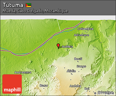 Physical 3D Map of Tutuma
