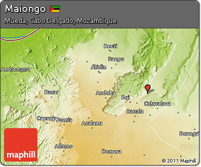 Physical 3D Map of Maiongo