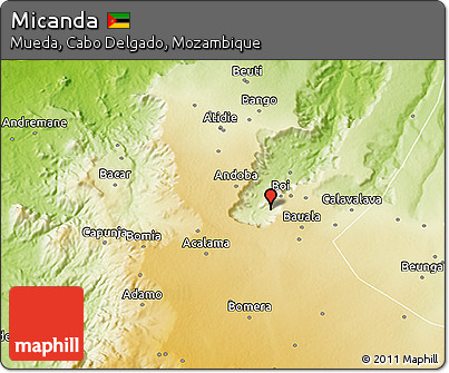 Physical 3D Map of Micanda