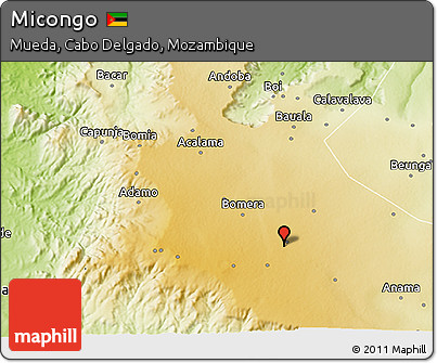Physical 3D Map of Micongo