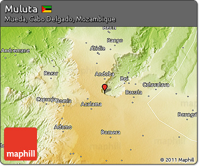 Physical 3D Map of Muluta