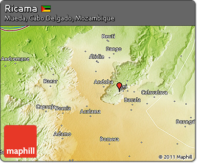 Physical 3D Map of Ricama