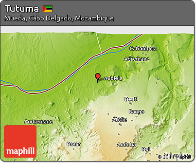Physical 3D Map of Tutuma