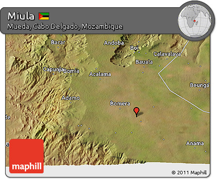 Satellite 3D Map of Miula