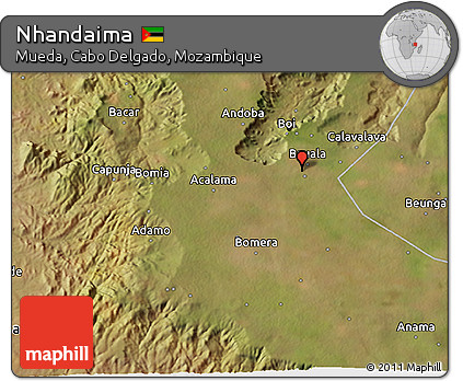 Satellite 3D Map of Nhandaima