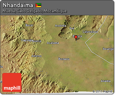 Satellite 3D Map of Nhandaima