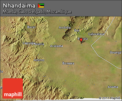 Satellite 3D Map of Nhandaima