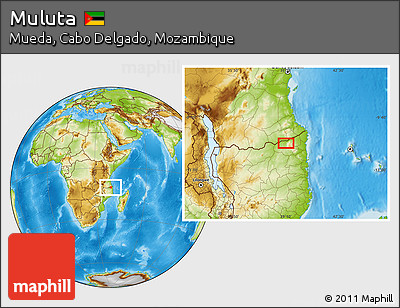 Physical Location Map of Muluta