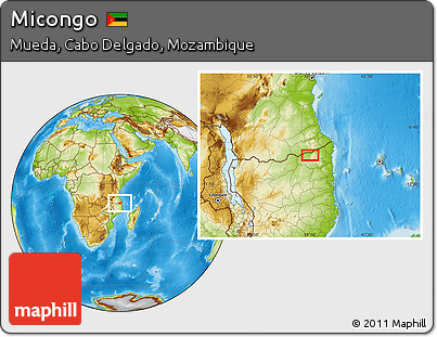 Physical Location Map of Micongo