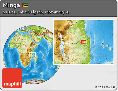 Physical Location Map of Minga