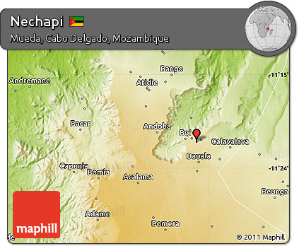 Physical Map of Nechapi