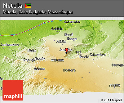 Physical Panoramic Map of Netula
