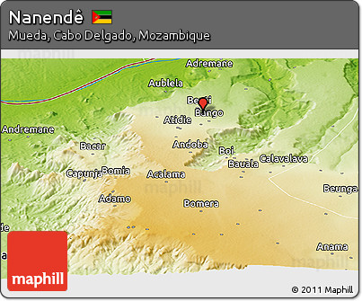 Physical Panoramic Map of Nanendê