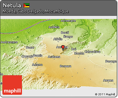 Physical Panoramic Map of Netula