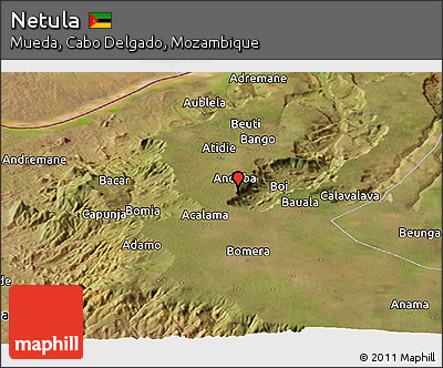 Satellite Panoramic Map of Netula