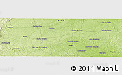 Physical Panoramic Map of the area around 11° 20' 3" S, 39° 52' 30" W